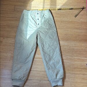 Rita row quilted joggers size medium
